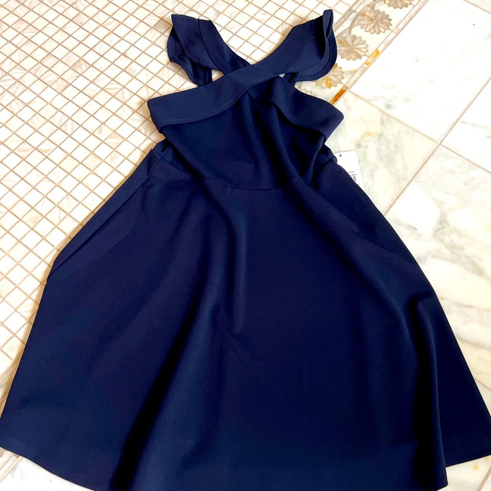 NICKIE LEW Navy Dress Girls Size 12